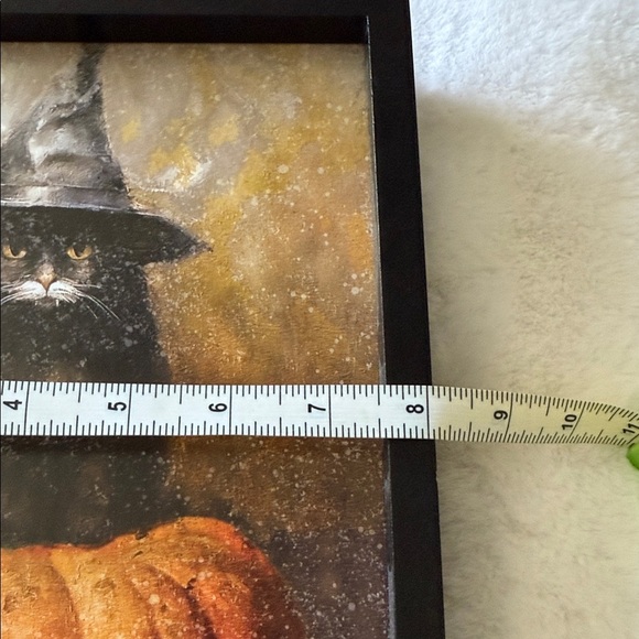 Halloween Cat on Pumpkin Wall Art - Picture 6 of 7
